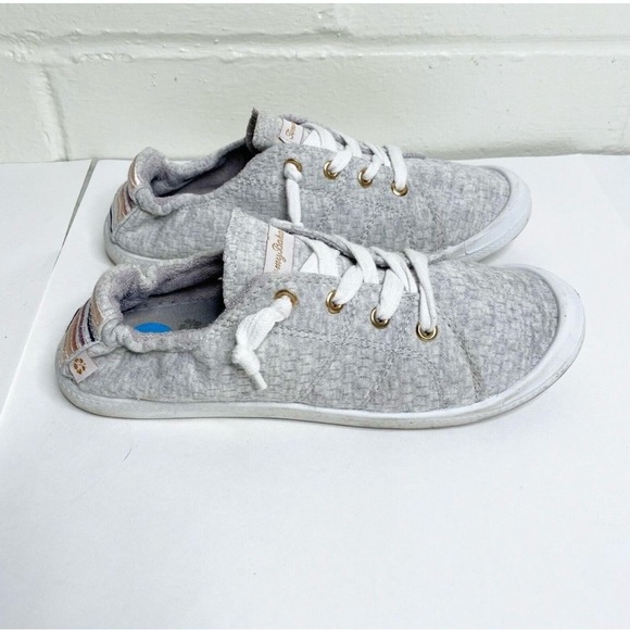 TOMMY BAHAMA No Tie Cozy Gray MEMORY FOAM Sneaker SHOES Womens Size 8 - Picture 1 of 10